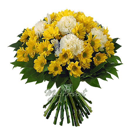 Bouquet de chrysanthèmes et d