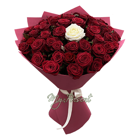 Bouquet de roses (60 cm.)